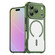 iPhone 17 Pro Carbon Fiber Texture MagSafe Translucent Phone Case - Green