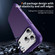 iPhone 17 Pro Carbon Fiber Texture Skin-feel MagSafe Phone Case - Purple