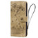 iPhone 17 Pro Cartoon Sakura Cat Embossed Leather Phone Case - Brown