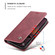 iPhone 17 Pro CaseMe 013 Multifunctional Horizontal Flip Leather Phone Case - Red