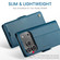 iPhone 17 Pro CaseMe 023 Butterfly Buckle Litchi Texture RFID Anti-theft Leather Phone Case - Blue