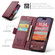 iPhone 17 Pro CaseMe 023 Butterfly Buckle Litchi Texture RFID Anti-theft Leather Phone Case - Red