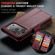 iPhone 17 Pro CaseMe 023 Butterfly Buckle Litchi Texture RFID Anti-theft Leather Phone Case - Red