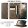 iPhone 17 Pro CaseMe 033 Calf Leather Lining Microfibre RFID Blocking Phone Case - Coffee