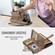 iPhone 17 Pro CaseMe C30 Card Slots Zipper Wallet Leather Phone Case - Brown