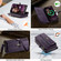 iPhone 17 Pro CaseMe C39 RFID Blocking Zipper Wallet Leather Phone Case with Crossbody Strap - Purple
