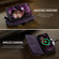 iPhone 17 Pro CaseMe C39 RFID Blocking Zipper Wallet Leather Phone Case with Crossbody Strap - Purple
