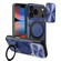 iPhone 17 Pro CD Texture Sliding Camshield Magnetic Holder Phone Case - Blue