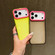 iPhone 17 Pro Color Contrast Lens Frame Transparent TPU Phone Case - Green+Sky Blue