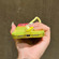 iPhone 17 Pro Color Contrast Lens Frame Transparent TPU Phone Case with Lanyard - Yellow+Rose Red