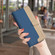 iPhone 17 Pro Color Matching RFID Anti-theft Leather Phone Case - Blue