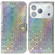 iPhone 17 Pro Colorful Magnetic Buckle Leather Phone Case - Silver