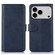 iPhone 17 Pro Cow Texture Leather Phone Case - Blue