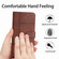 iPhone 17 Pro Cowhide Texture Stitching Leather Phone Case - Coffee