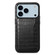 iPhone 17 Pro Crocodile Texture Card Bag Design Full Coverage Phone Case - Black