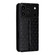 iPhone 17 Pro Cubic Grid Texture Flip Leather Phone Case - Black
