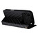 iPhone 17 Pro Cubic Grid Texture Flip Leather Phone Case - Black