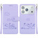 iPhone 17 Pro Cute Cats RFID Leather Phone Case - Purple