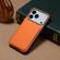 iPhone 17 Pro D04 Calf Texture Dual Card Slot Holder Phone Case - Orange