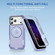 iPhone 17 Pro Defend Rugged Gear Holder MagSafe Phone Case - Light Purple + Transparent Purple