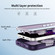 iPhone 17 Pro Defend Rugged Gear Holder MagSafe Phone Case - Purple + Dark Purple