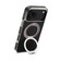 iPhone 17 Pro Denior A23 Magnetic Holder Electroplating Genuine Leather Phone Case - Black
