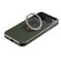 iPhone 17 Pro Denior A23 Magnetic Holder Electroplating Genuine Leather Phone Case - Green