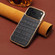 iPhone 17 Pro Denior Crocodile Texture Genuine Leather Electroplating Phone Case - Black