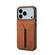 iPhone 17 Pro Denior D07 DV Elastic Card Slot PU Back Cover Phone Case - Brown