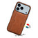 iPhone 17 Pro Denior D08 PU Single Card Slot Holder Phone Case - Brown