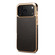 iPhone 17 Pro Denior Oil Wax Leather Electroplating Phone Case - Black