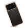 iPhone 17 Pro Denior Oil Wax Leather Electroplating Phone Case - Black