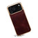 iPhone 17 Pro Denior Oil Wax Leather Electroplating Phone Case - Red