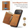 iPhone 17 Pro DG.MING M1 Series 3-Fold Multi Card Wallet Leather Phone Case - Brown