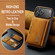 iPhone 17 Pro DG.MING M2 Series 3-Fold Card Bag Wallet Leather Phone Case - Brown