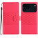 iPhone 17 Pro Diamond Embossed Skin Feel Leather Phone Case - Red