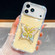 iPhone 17 Pro Diamond Glitter Butterfly Holder Phone Case - Light Yellow
