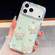 iPhone 17 Pro Diamond Glitter Pearl Butterfly Four-Corner Shockproof Phone Case - Light Green