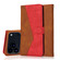 iPhone 17 Pro Dual-color Stitching Leather Phone Case - Brown Red