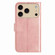 iPhone 17 Pro Dual-Folded S-shape Leather Phone Case - Rose Gold