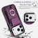 iPhone 17 Pro Elastic Card Bag Ring Holder Phone Case - Purple