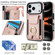 iPhone 17 Pro Elastic Card Bag Ring Holder Phone Case - Rose Gold