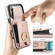 iPhone 17 Pro Elastic Card Bag Ring Holder Phone Case - Rose Gold