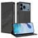 iPhone 17 Pro Embossed Multi-functional Wallet Retro Leather Phone Case - Black