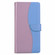 iPhone 17 Pro Embossed Two-Color Leather Phone Case - Pink Blue