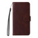 iPhone 17 Pro ENKAY Card Wallet Calf Texture Leather Phone Case with Thickened Glue No White Edge Film - Brown
