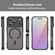 iPhone 17 Pro Fan Dun Series TPU Hybrid PC Frosted Magsafe Phone Case - Black