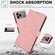 iPhone 17 Pro Fantasy Skin-feel Calfskin Texture Leather Phone Case - Pink