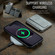 iPhone 17 Pro Fierre Shann Oil Wax Cow Leather Card Holder Back Phone Case - Grey