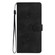 iPhone 17 Pro Flower Butterfly Embossing Pattern Leather Phone Case - Black